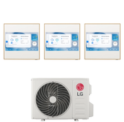 Condizionatore Climatizzatore LG Trial Split Inverter R-32 Artcool Gallery LCD 9000+9000+12000 Btu con MU3R19 Wi-Fi Integrato