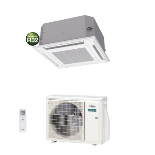 Condizionatore Climatizzatore Fujitsu Monosplit Inverter a Cassetta Compatta R-32 AUXG12KVLA/AOEG12KBTB 12000 BTU Wi-Fi Optional