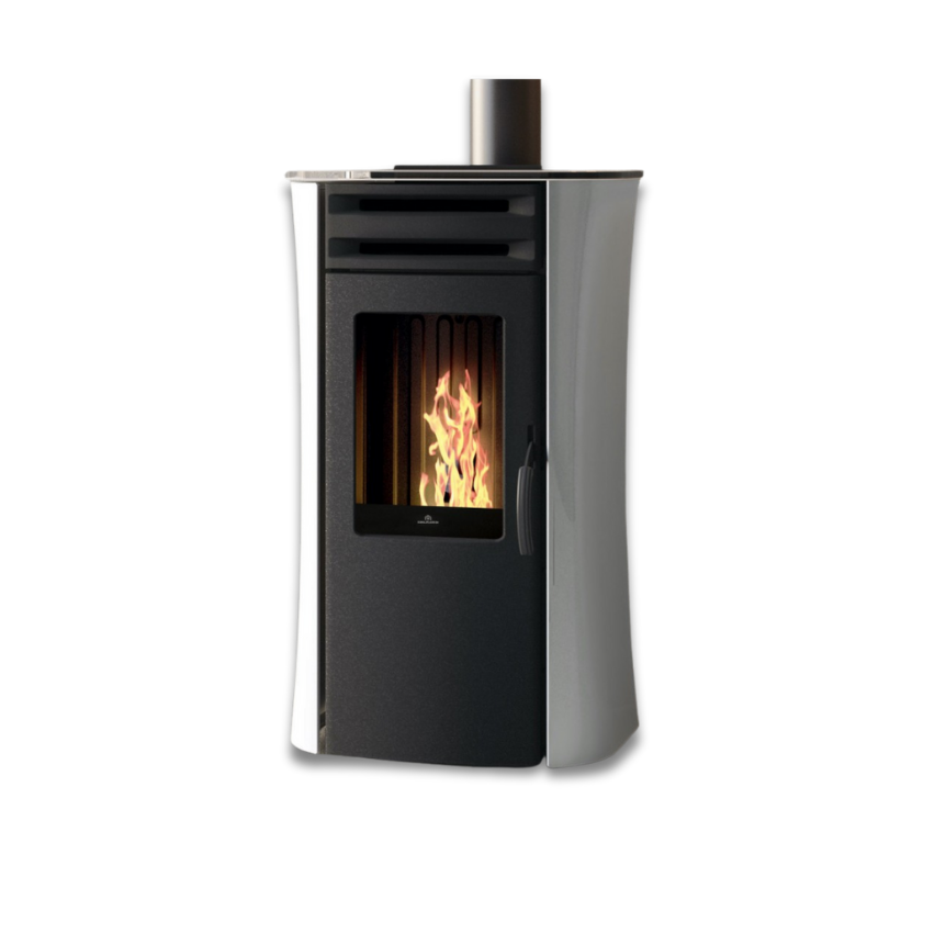 Stufa a Pellet EdilKamin Modello Dania Air Tight Da 6 Kw - Vari Colori