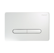 Placca di Comando ECO Linea Tratto BIANCA Per Risciacquo (2 PULSANTI) Cod. 80130570