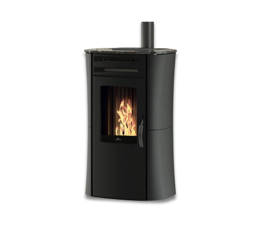 Stufa a Pellet EdilKamin Modello Dania Air Tight Da 6 Kw - Vari Colori