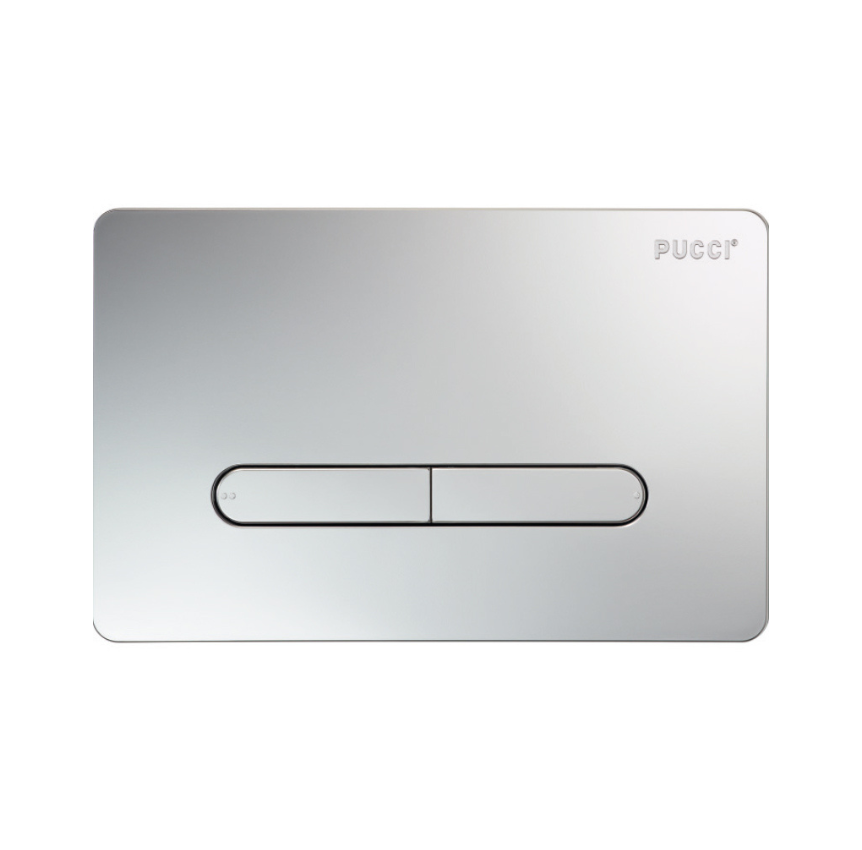 Placca di Comando ECO Linea Tratto SATINATA Per Risciacquo (2 PULSANTI) Cod. 80130579