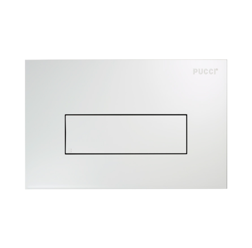 Placca Di Comando Pucciplast SARA Linea Bianca Per Risciacquo Cod. 80130660