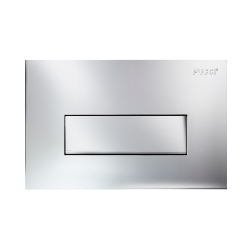 Placca Di Comando Pucciplast SARA Linea Cromata Per Risciacquo Cod. 80130662
