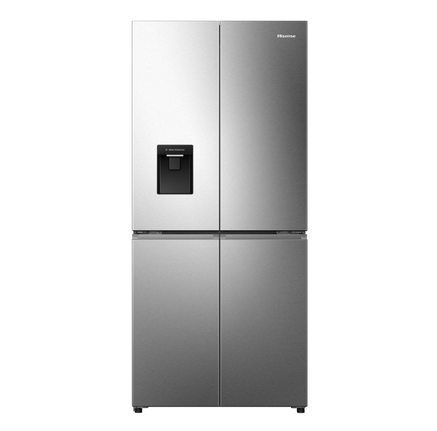 Frigorifero Americano 4 Porte Libera Installazione Hisense RQ5P470SMIE 460L con Dispenser Acqua Classe E