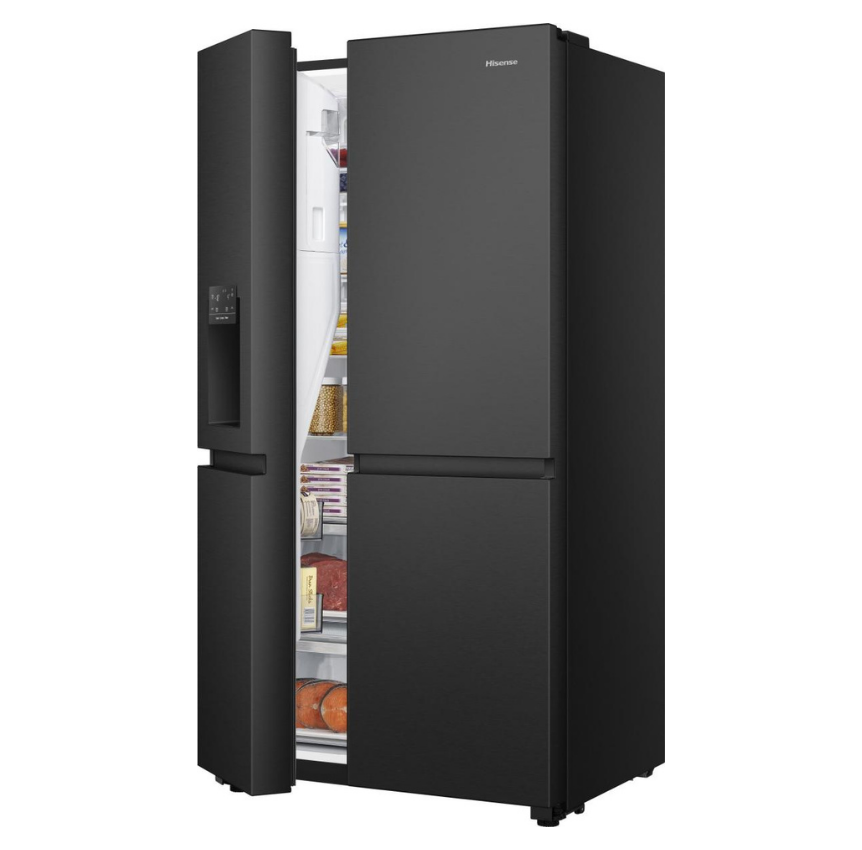 Frigorifero Side-by-Side Libera Installazione Hisense RS818N4TFE 632L Classe E Nero
