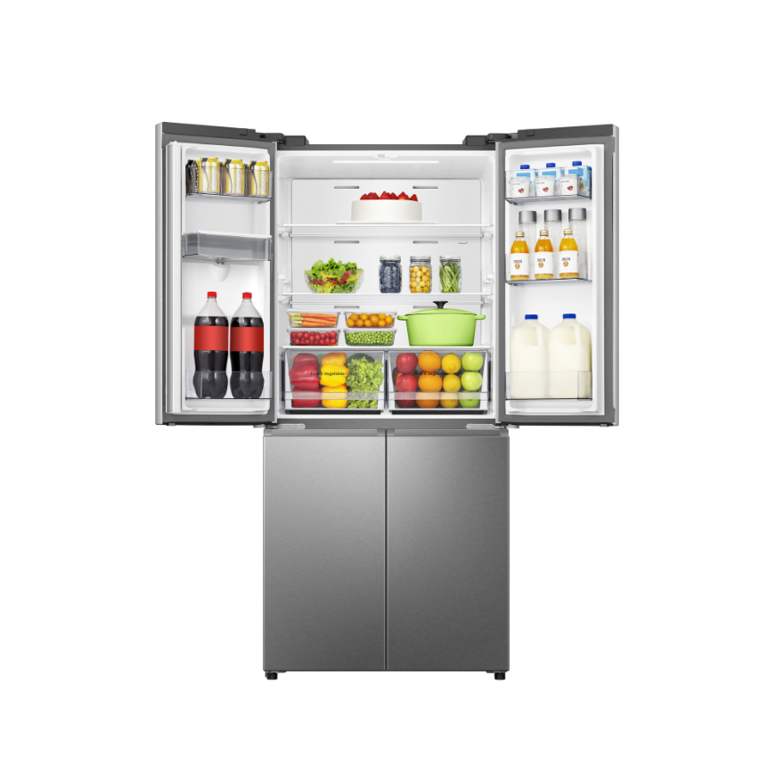 Frigorifero Americano 4 Porte Libera Installazione Hisense RQ5P470SMIE 460L con Dispenser Acqua Classe E