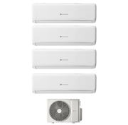 Condizionatore Climatizzatore Hermann Saunier Duval Quadri Split Inverter R-32 VivAir Lite 7000+9000+9000+18000 BTU Con SDH1-080MNA4O Wi-Fi Integrato