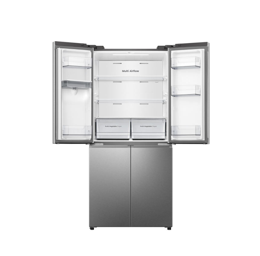 Frigorifero Americano 4 Porte Libera Installazione Hisense RQ5P470SMIE 460L con Dispenser Acqua Classe E