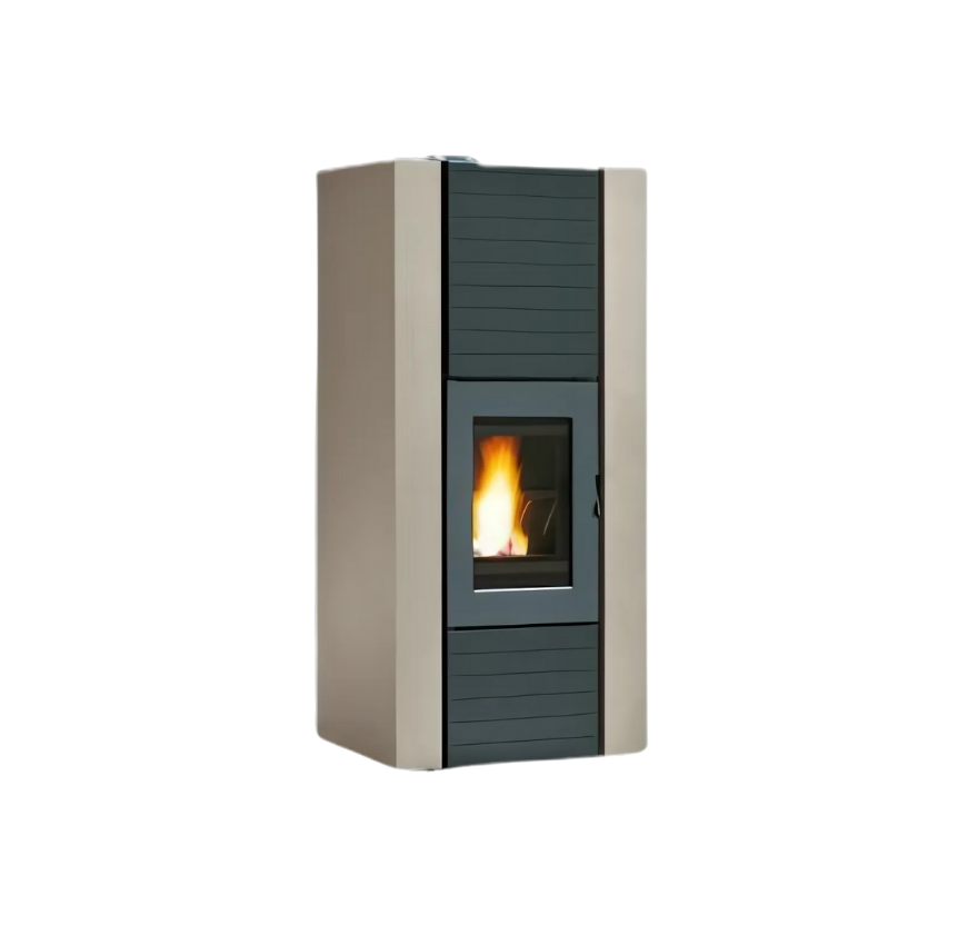 Termostufa a Pellet Palazzetti Ecofire Martina Idro Lux 15 Kw - Vari C ...