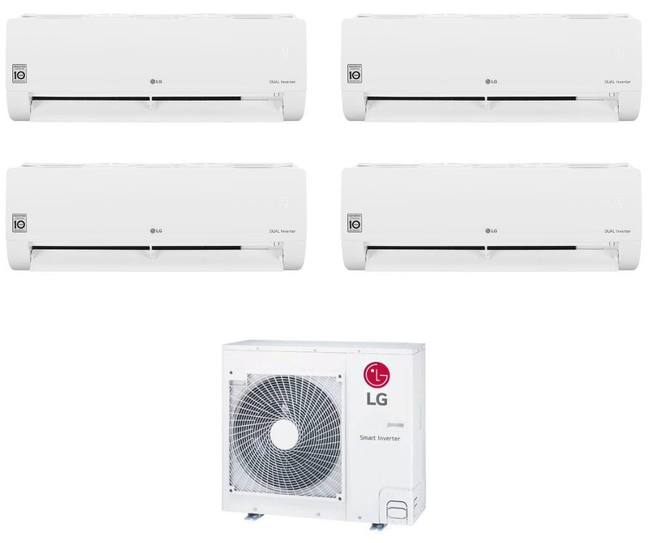 Condizionatore Climatizzatore LG Quadri Split Inverter R-32 DUALCOOL Libero Smart 9000+9000+9000+9000 BTU Con MU4R27 U42 Wifi integrato 9+9+9+9