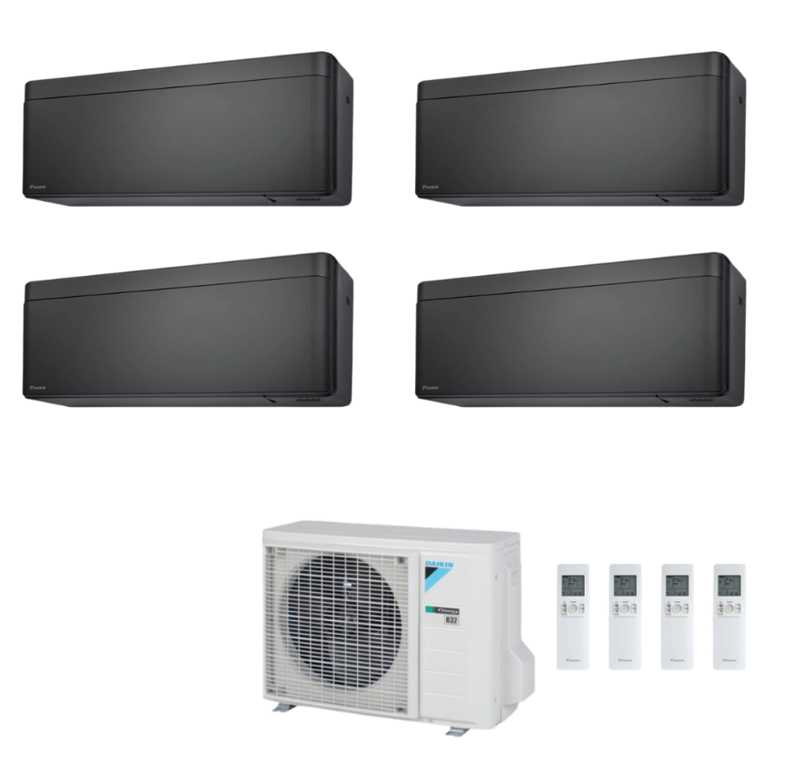 Condizionatore Climatizzatore Daikin Quadri Split Stylish New Total Black R32 Wi-Fi 7000+7000+9000+9000 BTU Con 4MXM68N/A