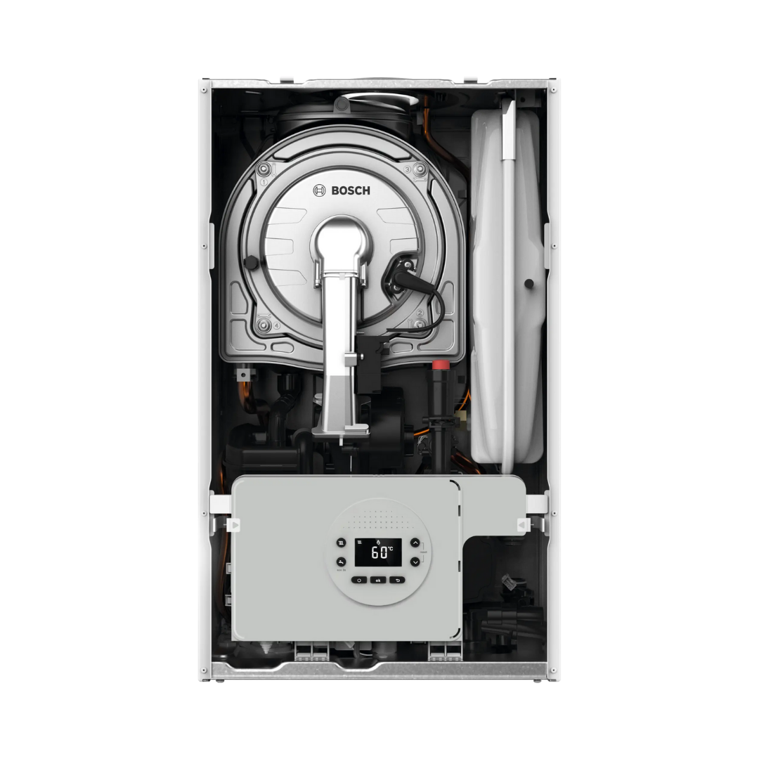 Caldaia a Condensazione Junkers Bosch Modello Condens 1200 W GC1200W 28/30 C 23 Da 28/30 KW Metano Cod. 7716704747 - Completa di Kit Scarico Fumi