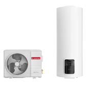 Scaldabagno a Pompa di Calore Ariston Nuos Split 200 WH Inverter Classe A+ Cod. 3069756 - Wi-Fi Integrato