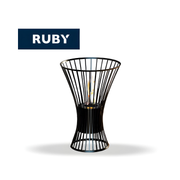 TECNOAIR SYSTEM Camino a Bioetanolo Ruby da Tavolo Modello YORK Da 0,5 kW - Colore Nero