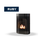 TECNOAIR SYSTEM Camino a Bioetanolo Ruby da Pavimento Modello KYOTO Da 3,0 kW - Colore Nero