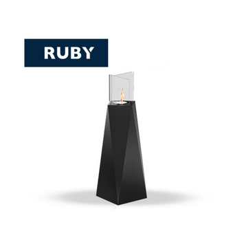 TECNOAIR SYSTEM Camino a Bioetanolo Ruby da Pavimento Modello NAIROBI Da 1,5 kW - Colore Nero