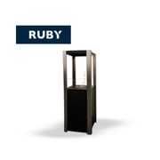 TECNOAIR SYSTEM Camino a Bioetanolo Ruby da Pavimento Modello NEVADA Da 1,5 kW - Colore Nero