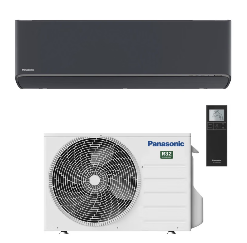 Condizionatore Climatizzatore Panasonic Inverter Etherea Grigio Grafite R-32 9000 BTU Wi-Fi CS-XZ25ZKEW-H