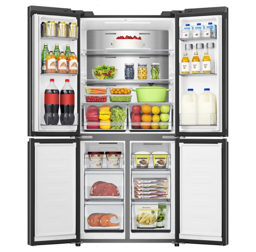 Frigorifero Americano 4 Porte Libera Installazione Hisense RQ5P470SAFE 483L Classe E