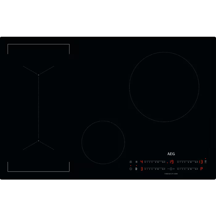 Piano Cottura a Induzione Da Incasso AEG IKB84443IB Nero 80 cm 4 Zone