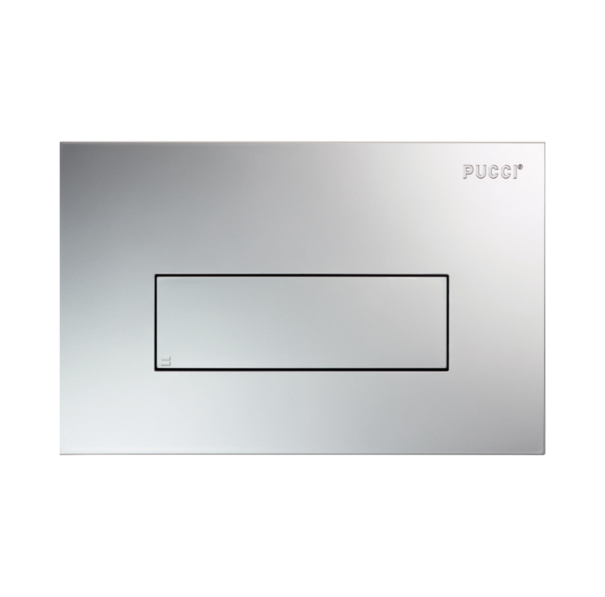 Placca Di Comando Pucciplast SARA Linea Satinata Per Risciacquo Cod. 80130669