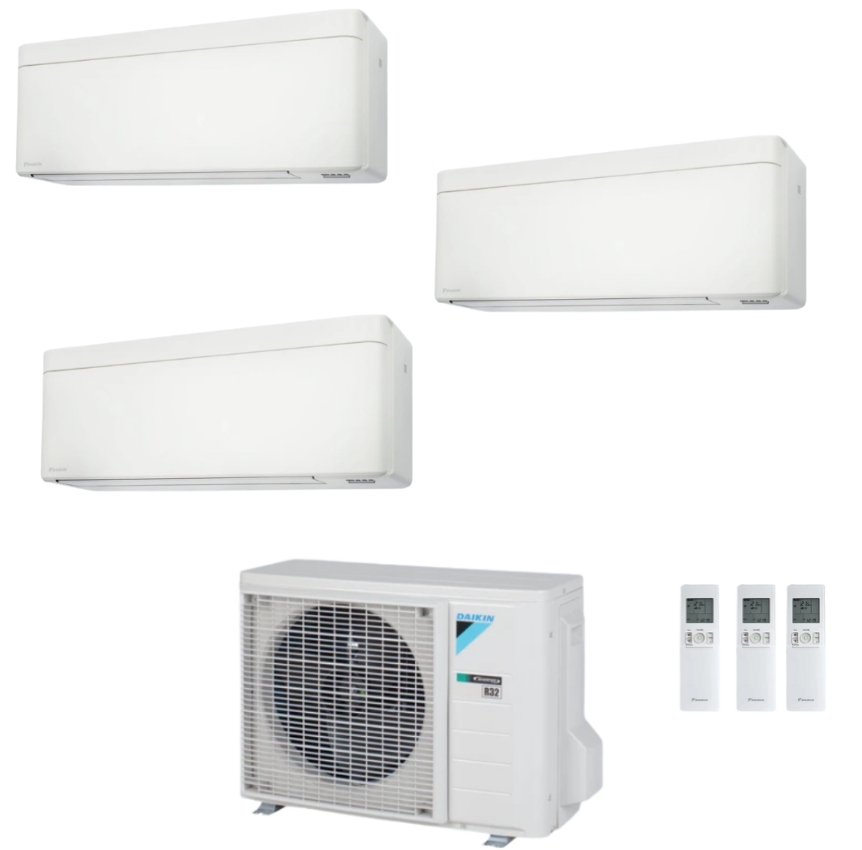 Condizionatore Climatizzatore Daikin Bluevolution Trial Split Inverter Stylish White R-32 WI-FI 9+9+12 Con 3MXM52A