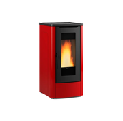 Stufa A Pellet La Nordica Extraflame Modello DAHIANA 5.0 Da 10 kW Colore Bordeaux