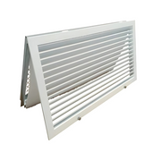 GRIGLIA IN ALLUMINIO BIANCO RAL9016 CON FILTRO AD ALETTE FISSE PASSO 20 mm VARIE MISURE
