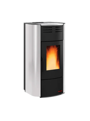 Termostufa a Pellet La Nordica Extraflame Modello RAFFAELLA IDRO H15 Da 18 kW Colore Grigio