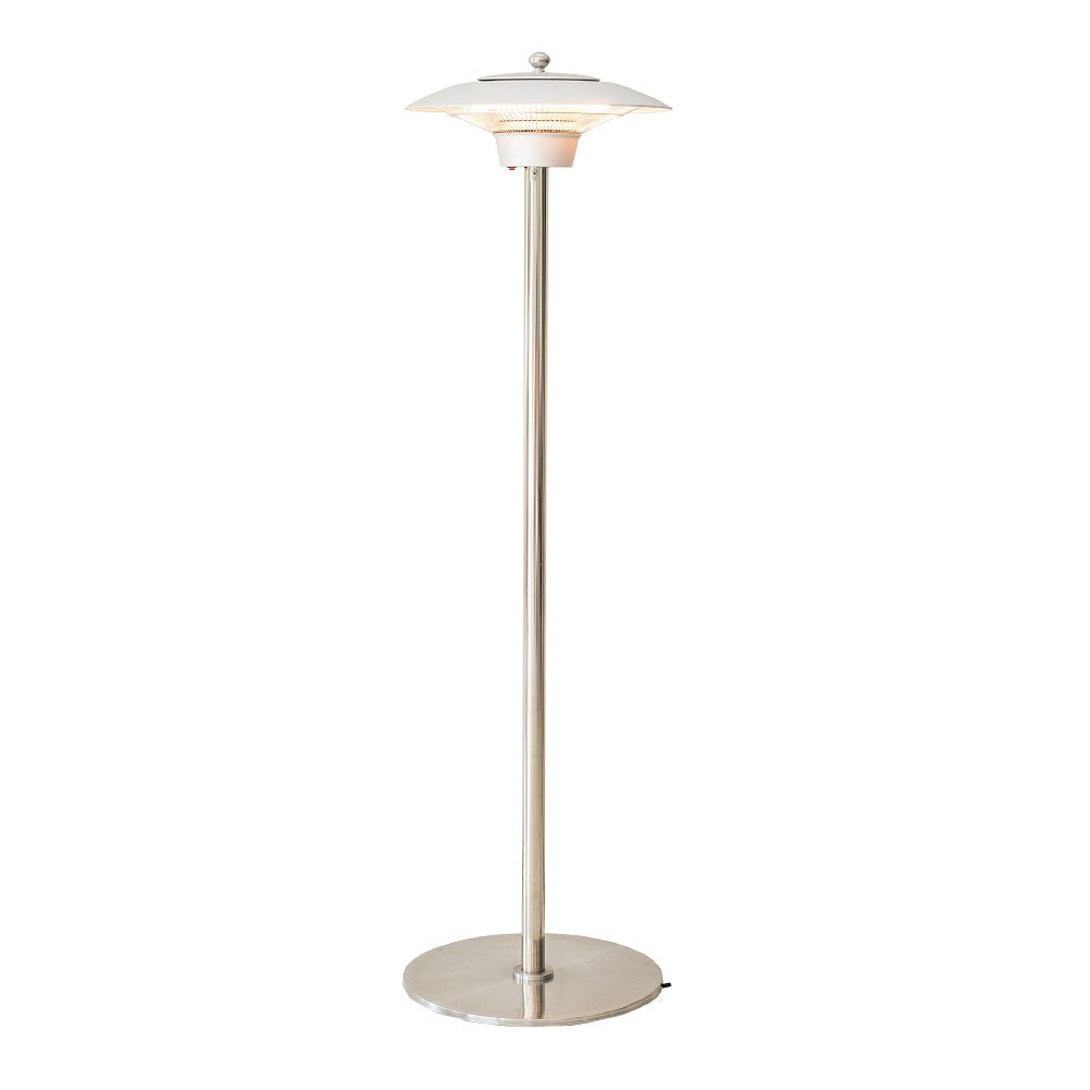 TECNO AIR SYSTEM Riscaldatore Infrarossi a Piantana Modello Ruby Patio RP-1500 - Colore Argento - Da Esterno