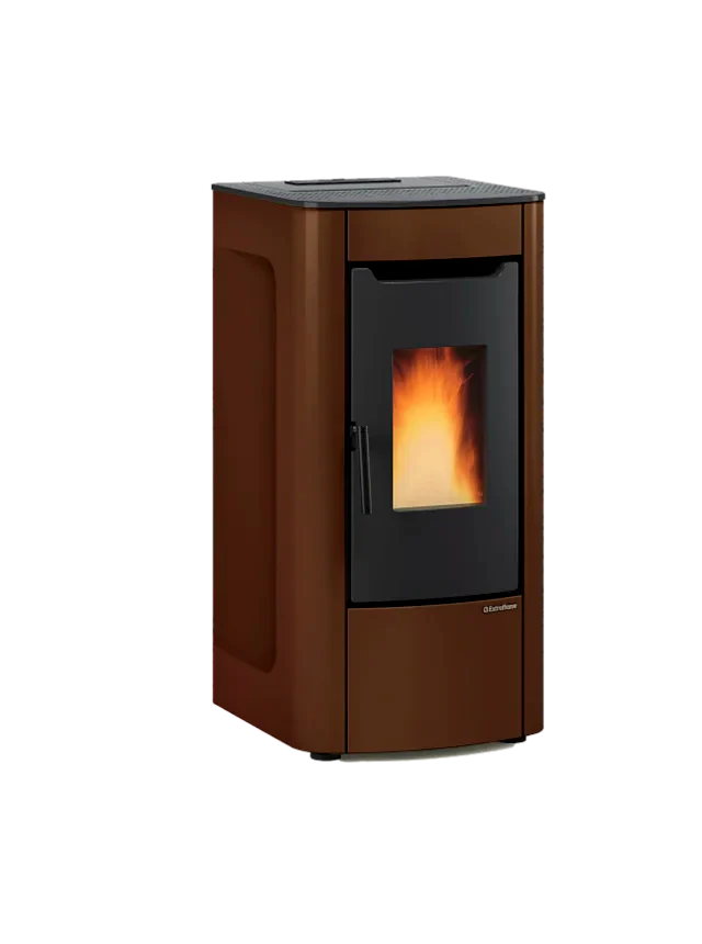 Stufa A Pellet La Nordica Extraflame Modello SABRY 5.0 Da 7 kW Colore Bronzo