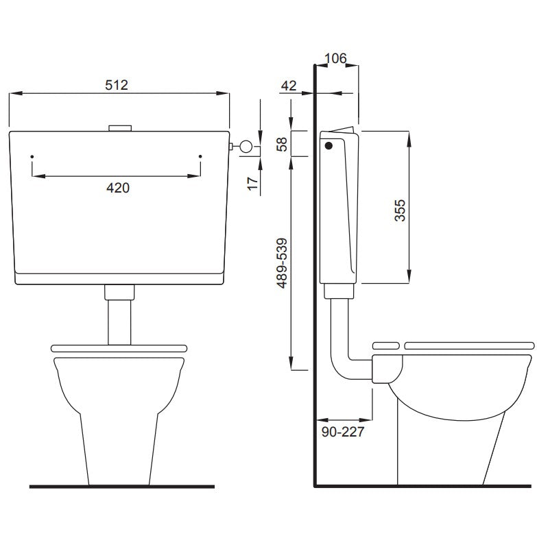 SCHWAB Cassetta esterna SLIM disegno tecnico