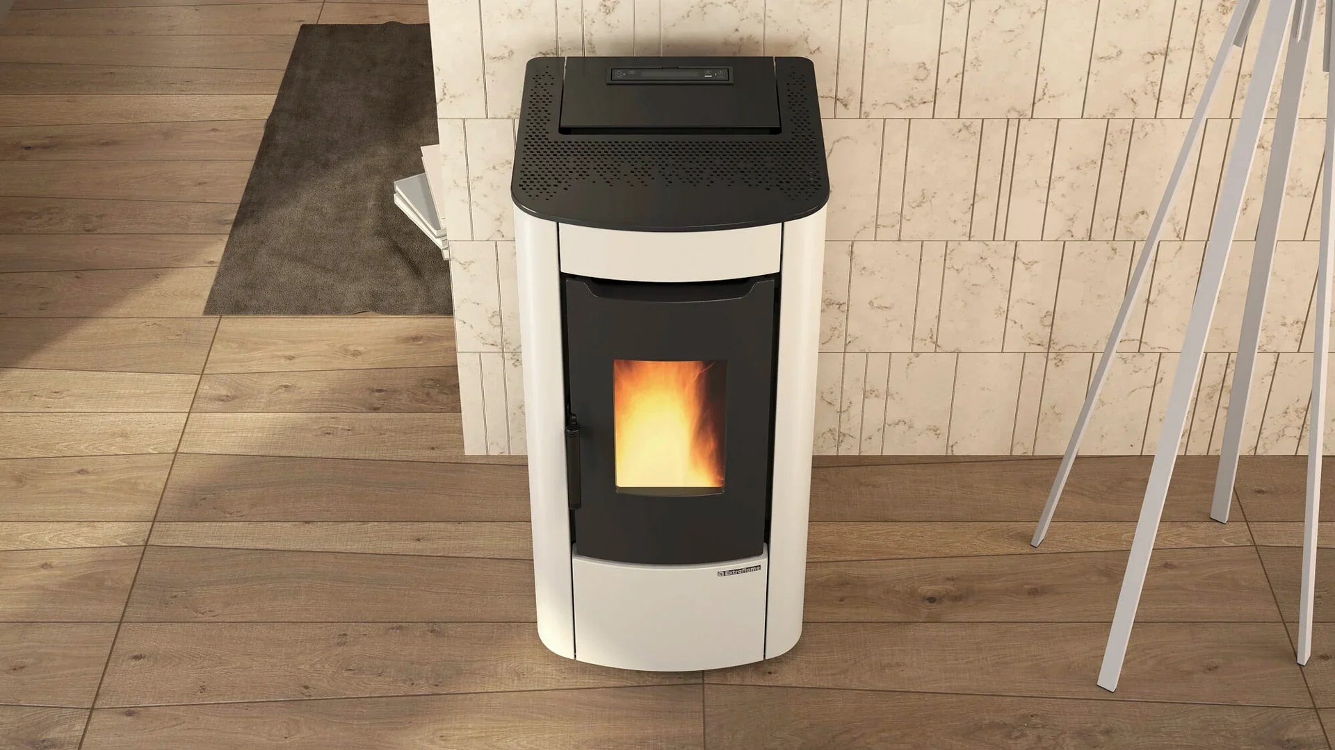 Stufa A Pellet La Nordica Extraflame Modello SABRY EVO 5.0 Da 7 kW Colore Grigio Grafite
