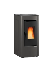 Stufa A Pellet La Nordica Extraflame Modello SABRY EVO 5.0 Da 7 kW Colore Grigio Grafite