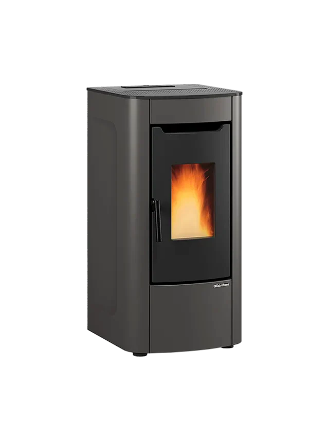 Stufa A Pellet La Nordica Extraflame Modello SABRY EVO 5.0 Da 7 kW Colore Grigio Grafite