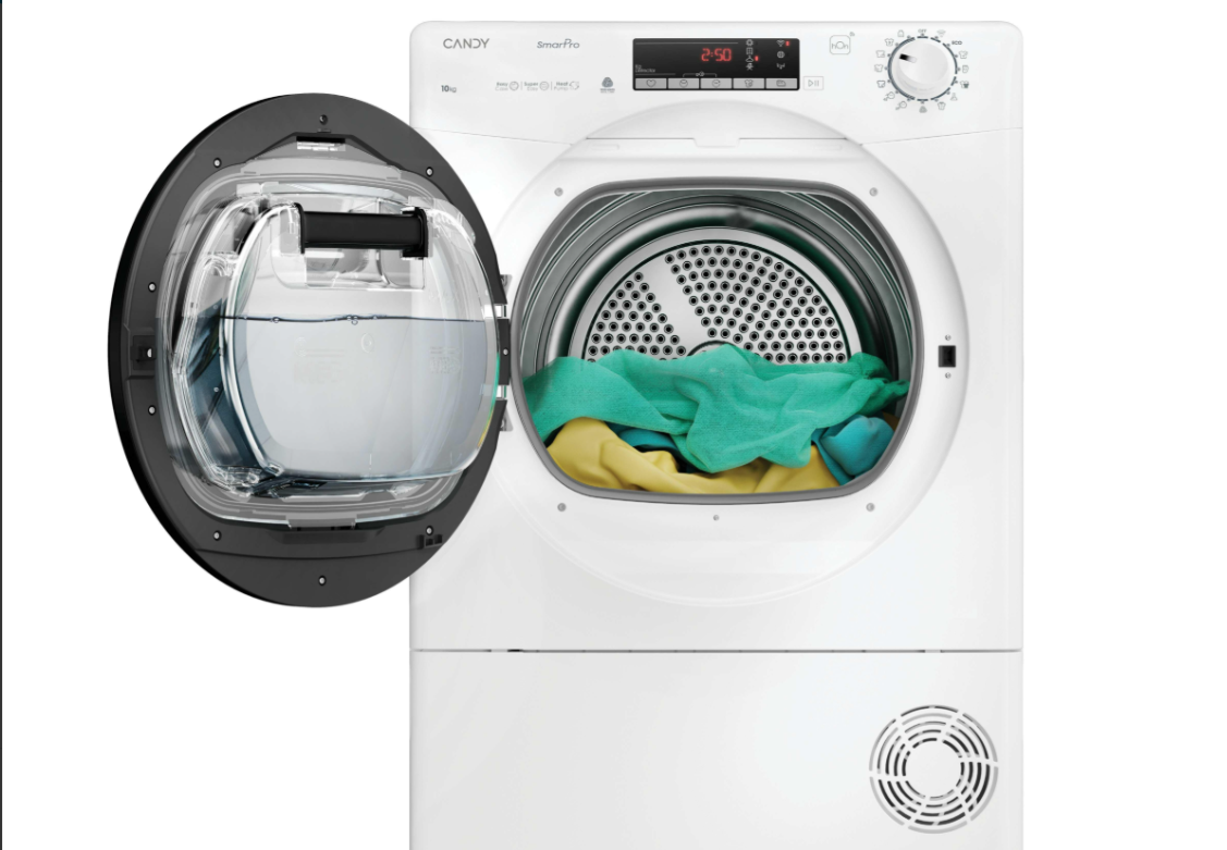 Asciugatrice Candy Smart Pro 10kg Classe D Bianco Inverter Refresh Wi-Fi CROEH10N2TBE-S