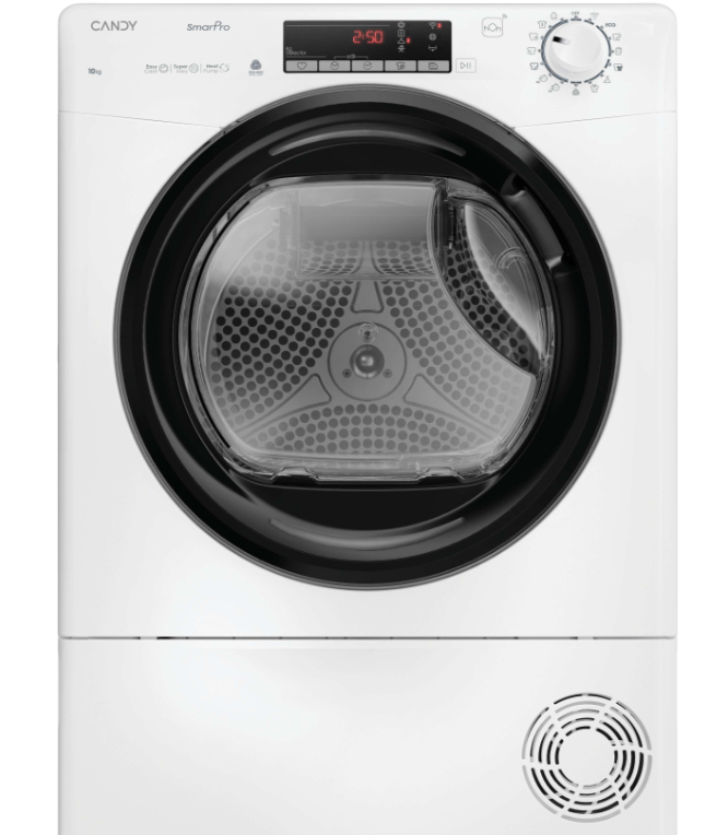 Asciugatrice Candy Smart Pro 10kg Classe D Bianco Inverter Refresh Wi-Fi CROEH10N2TBE-S