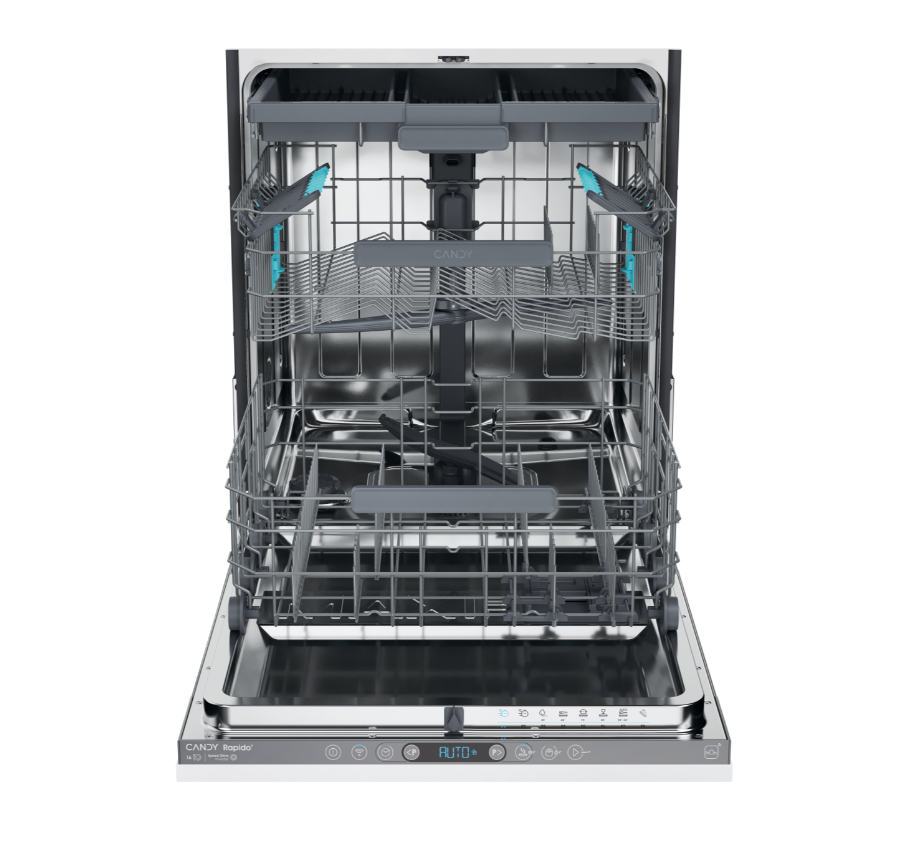 Lavastoviglie Da Incasso a Scomparsa Totale Candy RapidÓ CI 6E7F1A 16 Coperti Classe E