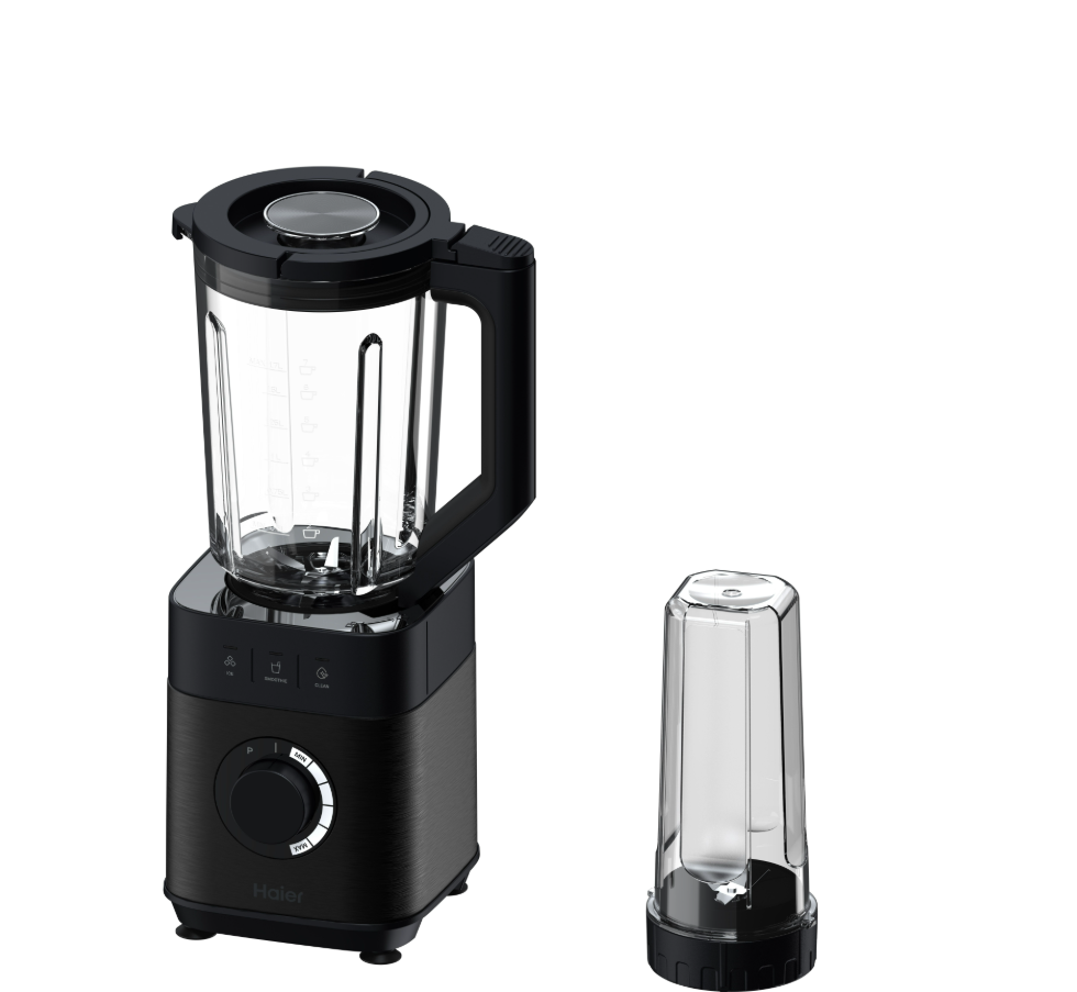 Frullatore Haier I-Master Serie 5 Obsidian Grey HBL5B2 011, 6 Lame in Acciaio Inox, Caraffa in Vetro Da 2L