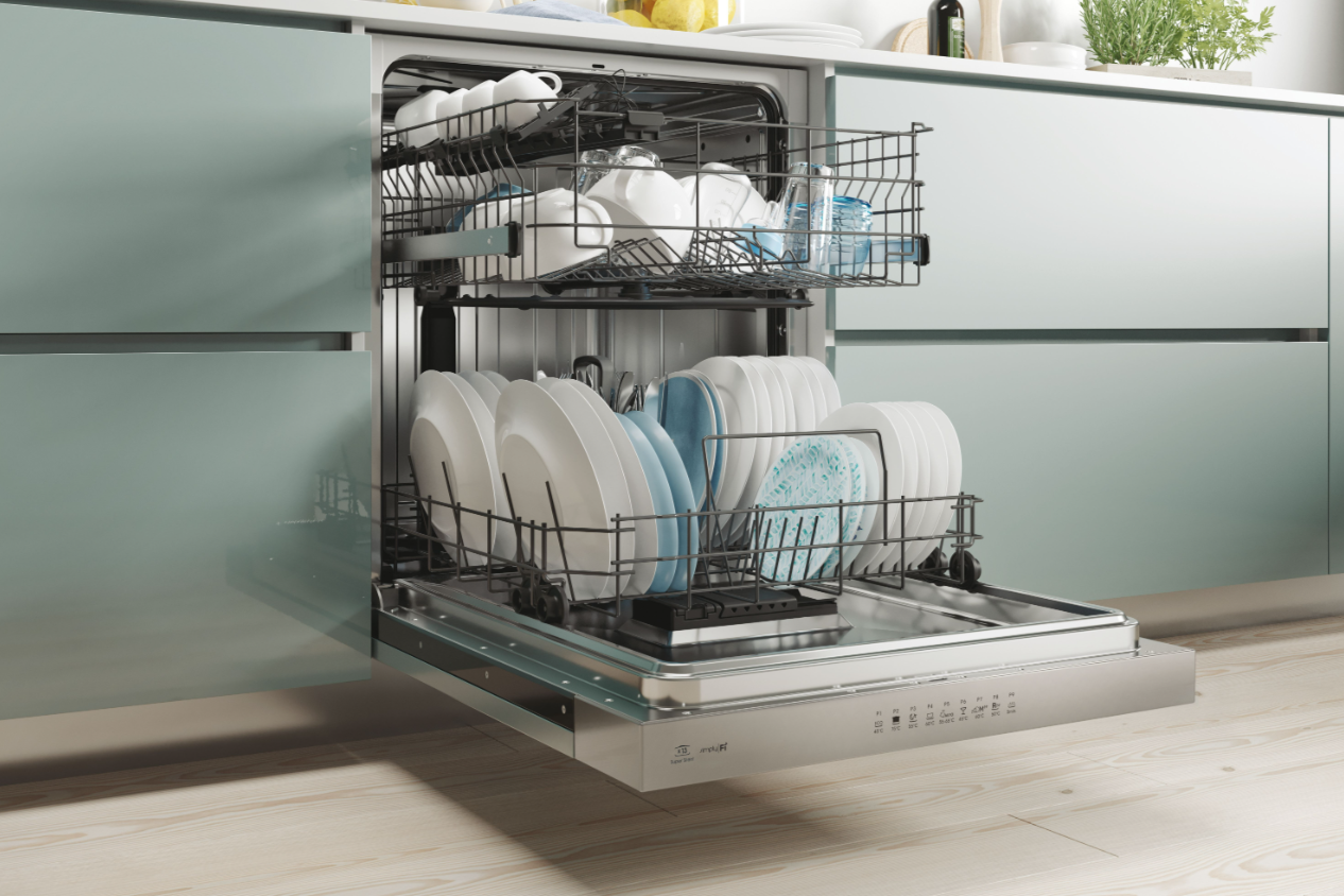 Lavastoviglie Da Incasso a Scomparsa Parziale Candy Brava CDSN 2D350PX 13 Coperti Classe E