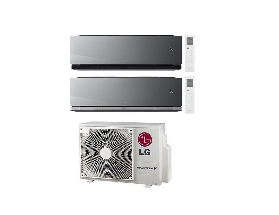 Condizionatore Climatizzatore LG Dual Split Inverter R-32 ARTCOOL Mirror Al Air 9000+12000 BTU Wifi integrato Con MU2R17 9+12