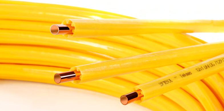 KME Tubo Rame Rivestito in Polietilene ad Alta Densità Smisol TekGas Da 50 Mt. Vari Diametri