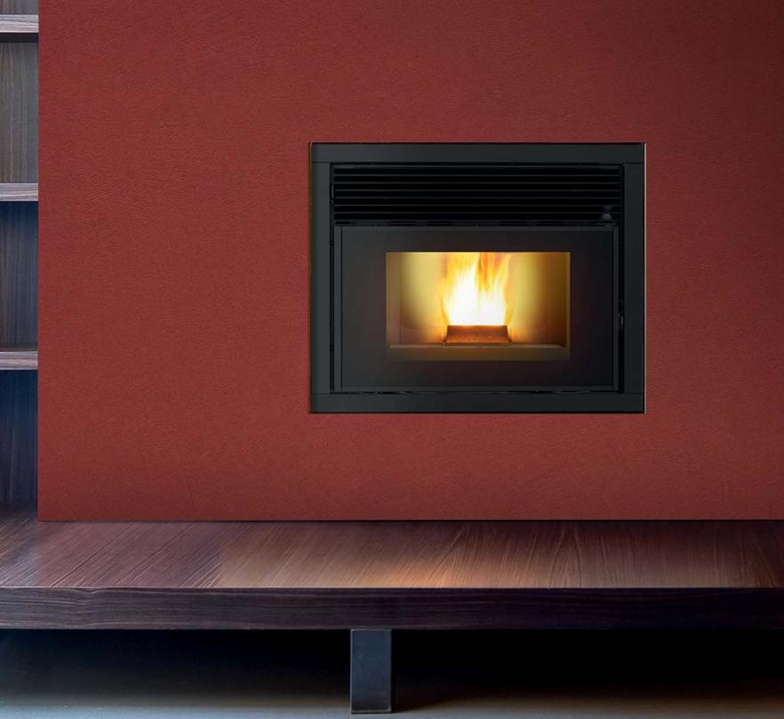 Inserto Camino a Pellet MCZ QBOX 60 Air 6 M1 Maestro Plus Da 6 Kw