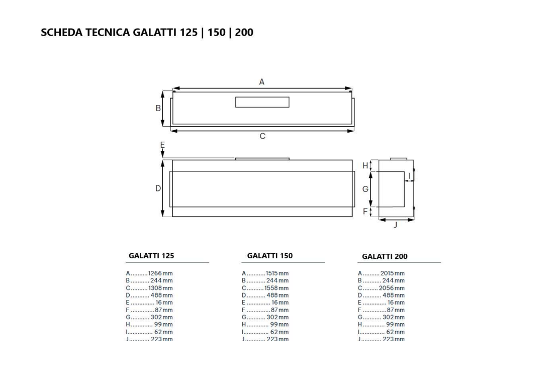 Camino Elettrico da Incasso MaisonFire Modello GALATTI 200 - Dimplex - distribuito da MaisonFire con Garanzia Italia