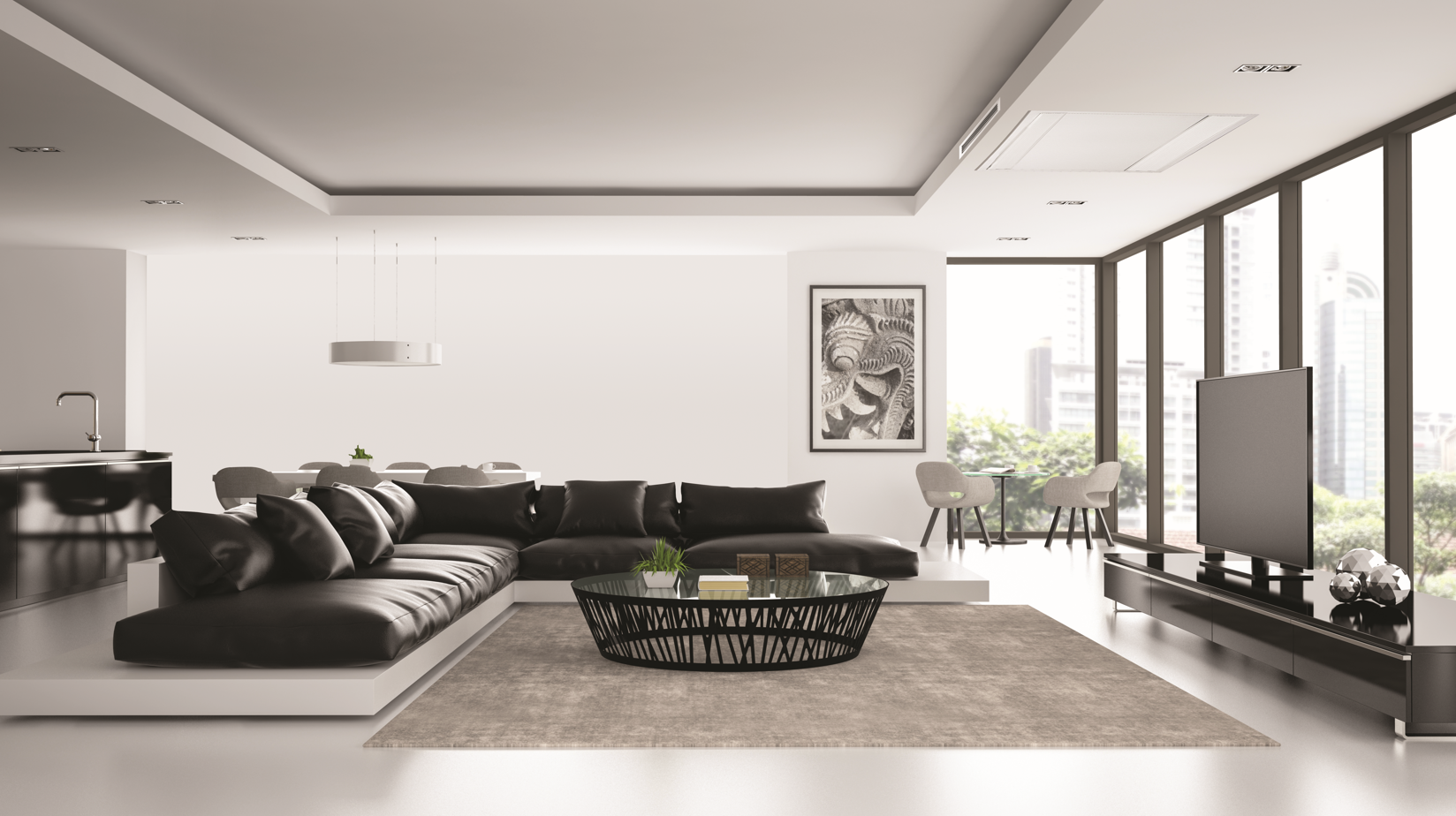 RHOSS Ventilconvettore Fan Coil Inverter BRIO-I SLIM IXP 40 - Da Incasso Per Controsoffitto/Parete Con Cassaforma