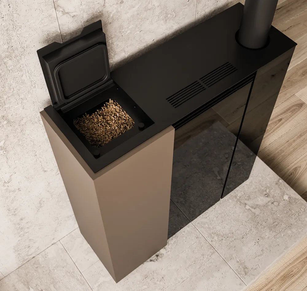 Termostufa a Pellet Palazzetti Tiffany Idro Ventilata TC 21 Kw - Vari Colori