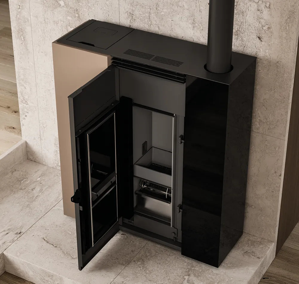 Termostufa a Pellet Palazzetti Tiffany Idro Ventilata TC 21 Kw - Vari Colori