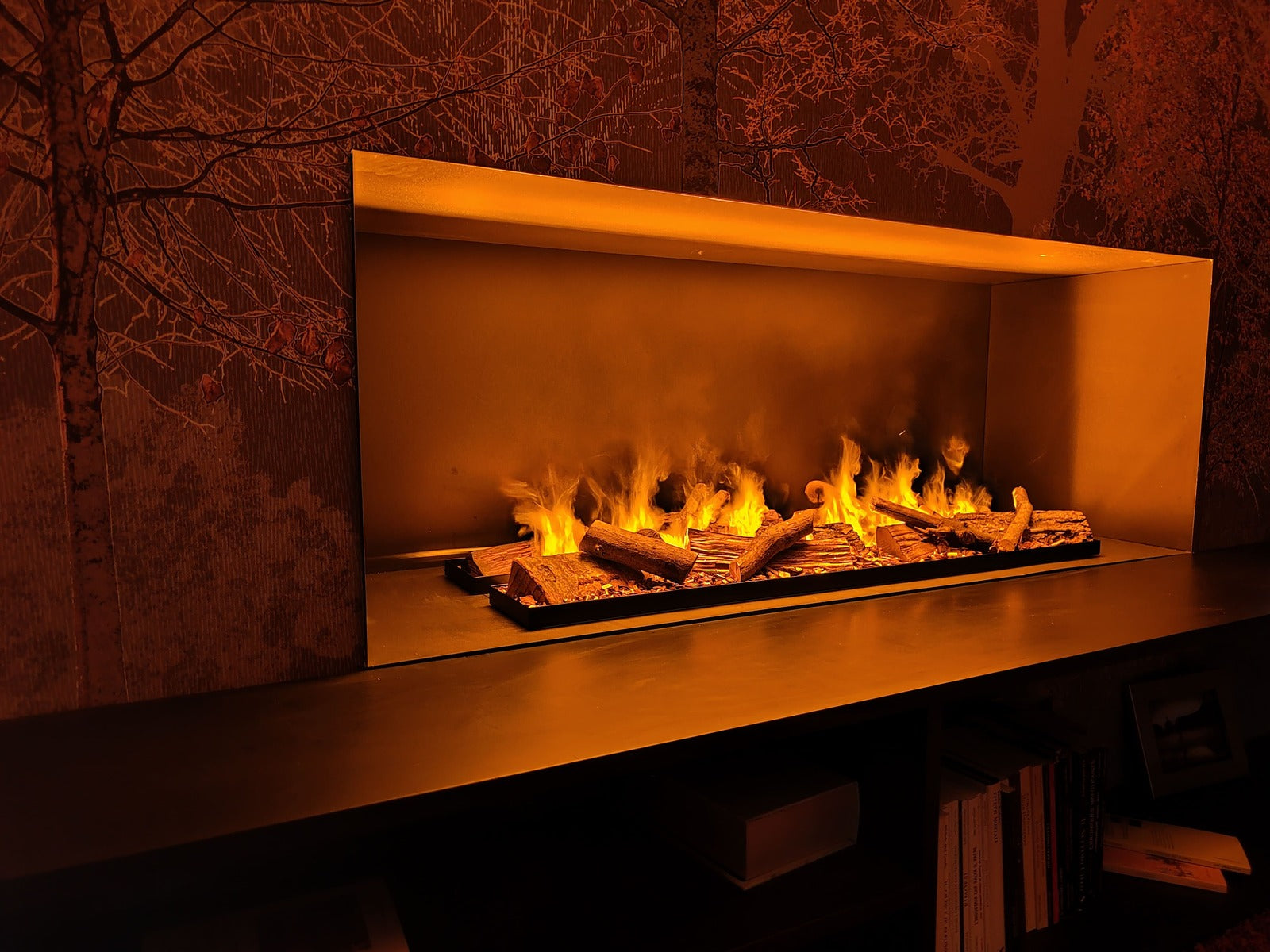 Camino Elettrico ad Acqua MaisonFire Modello BRACE 100 Multicolore (Idraulico) - Dimplex - distribuito da MaisonFire con Garanzia Italia