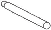 Tubo prolunga in alluminio per radiatori Italkero cod. 70000710 - diametro 32 mm - lunghezza 1000 mm